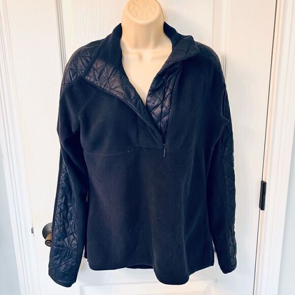 Athleta Vortex Half Zip Navy Fleece Pullover Jacket! - Picture 4 of 7